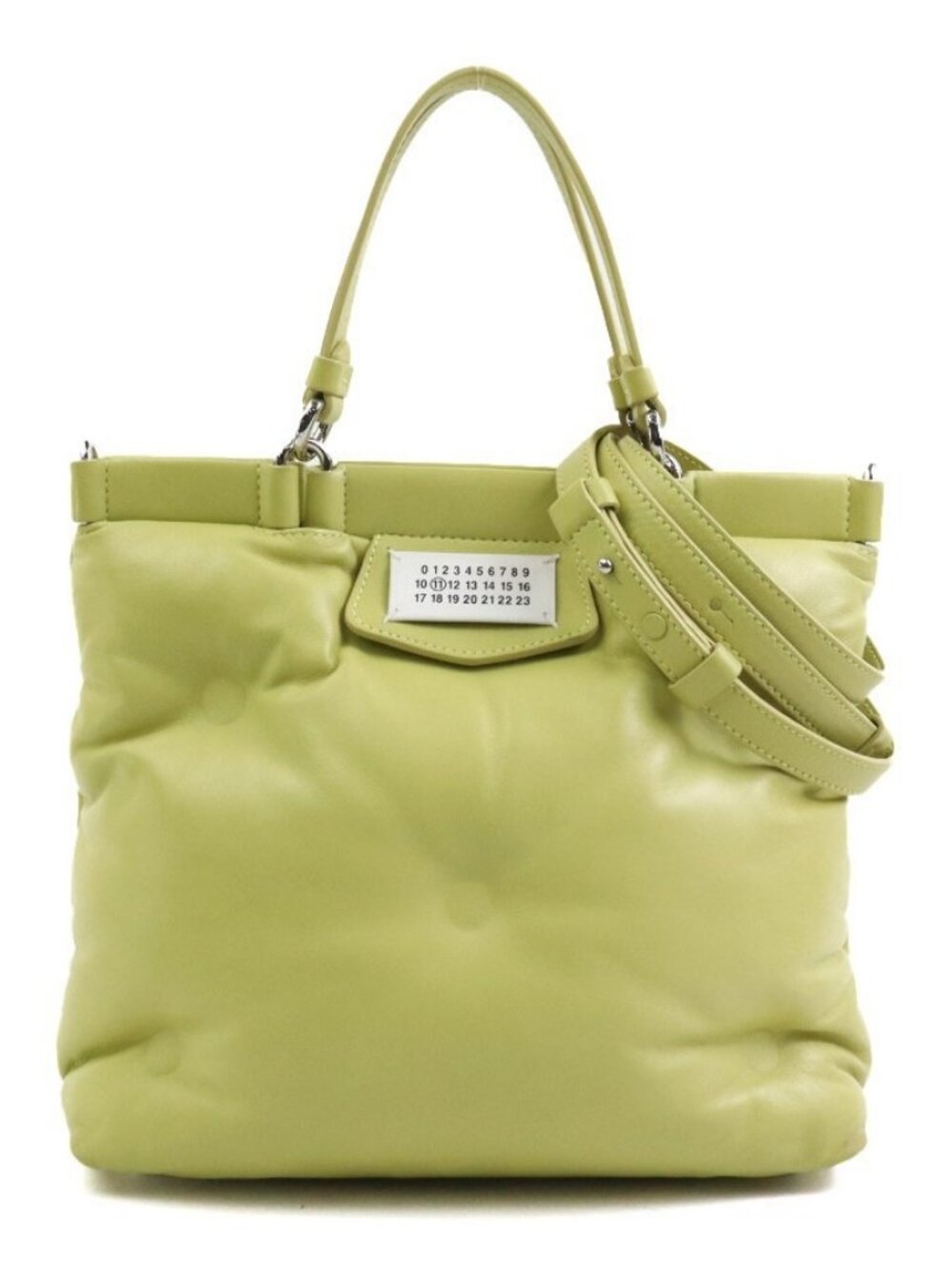 Maison Margiela Handbag Shoulder Bag Yellow Green Leather